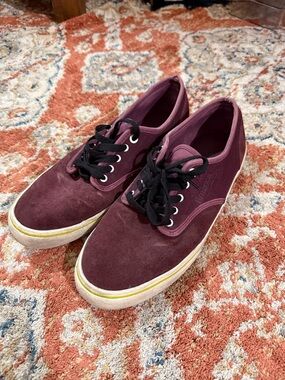 Emerica Burgundy Canvas Low-Top Sneakers
